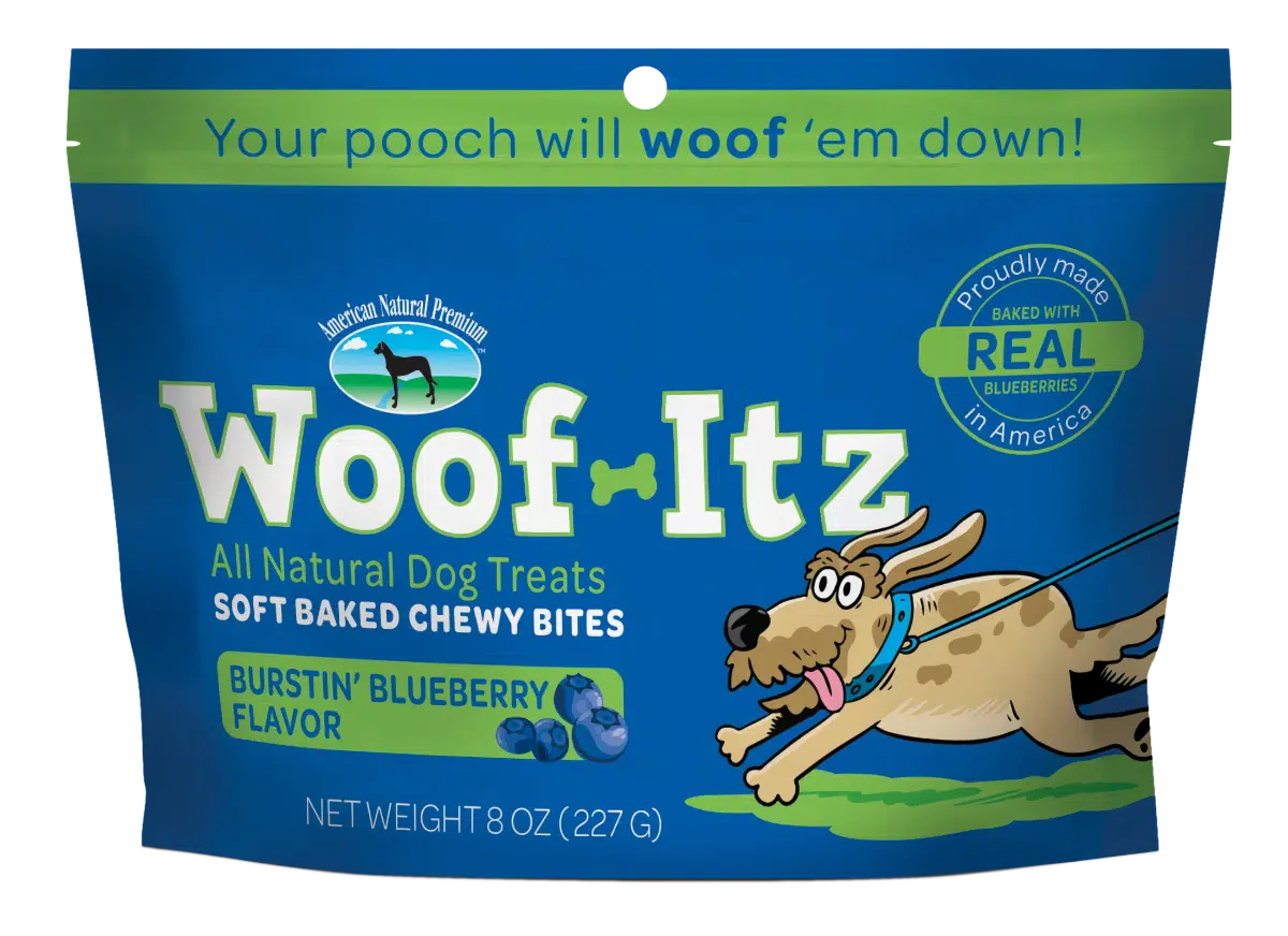 American Natural Premium Woof-Itz Burstin Blueberry Dog Treat (8 oz (227 Grams))