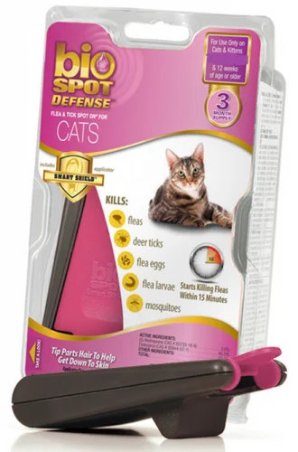 Bio Spot Active Care Flea and Tick Spot for Cats Less Than 5-lb