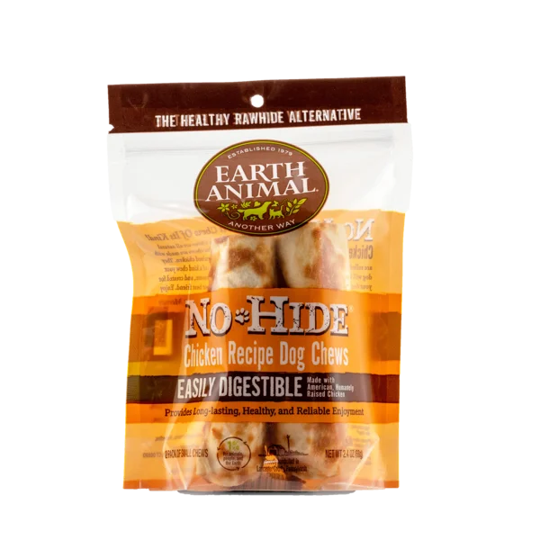 Earth Animal Chicken No-Hide® Wholesome Chews, Pack Of Two Chews