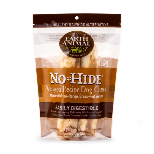 Earth Animal Venison No-Hide® Wholesome Chews, Pack Of Two Chews