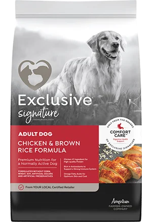 Exclusive® Signature® Adult Dog Chicken & Brown Rice Formula Dog Food