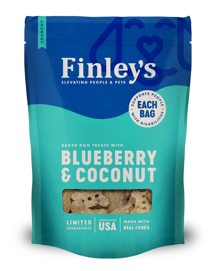 Finley's Blueberry & Coconut Crunchy Biscuit Dog Treats