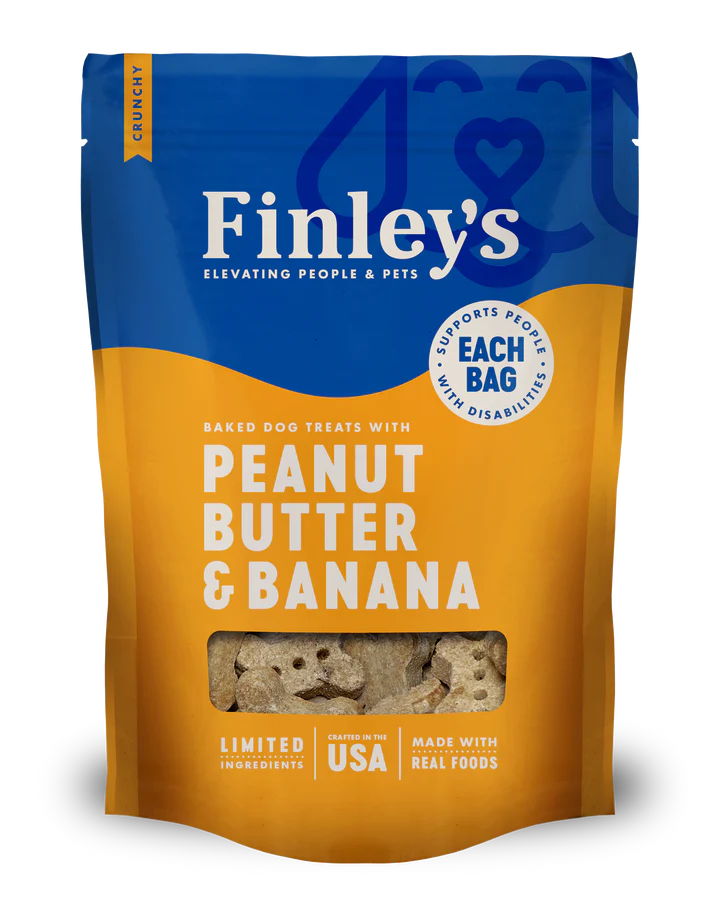 Finley's Peanut Butter & Banana Crunchy Biscuit Dog Treats