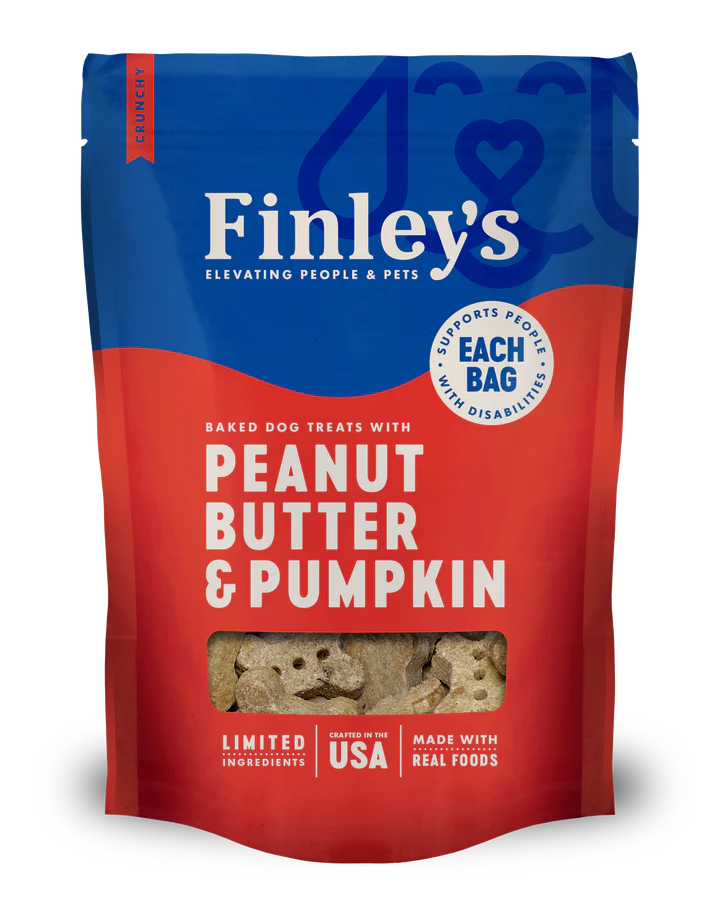 Finley's Peanut Butter & Pumpkin Crunchy Biscuit Dog Treats