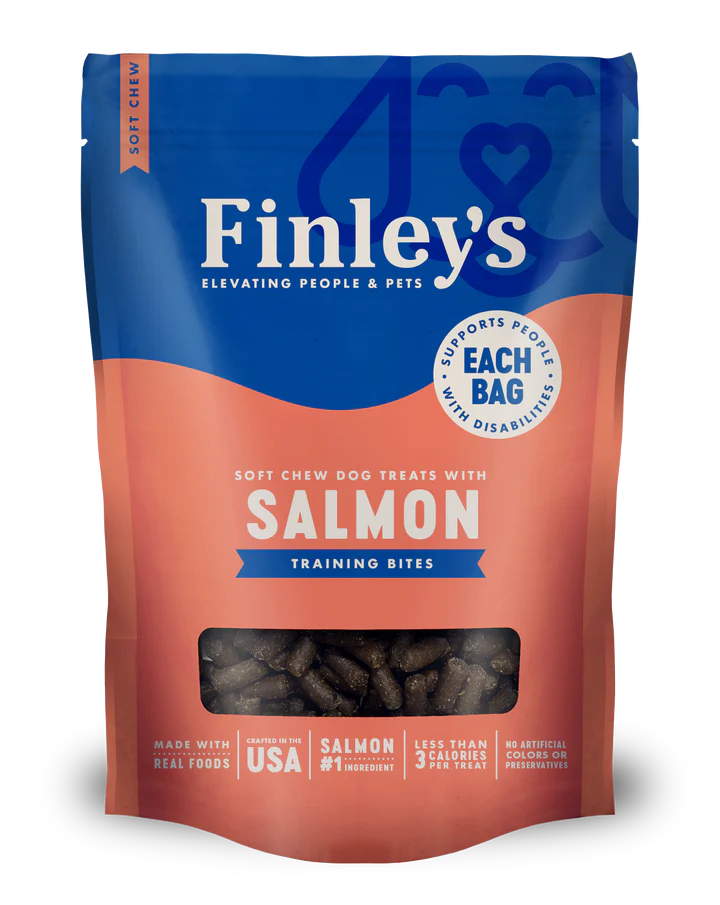 Finley's Salmon Recipe Soft Chew Trainer Bites Dog Treats