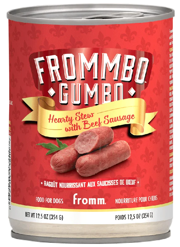 Fromm Beef Sausage Gumbo Wet Dog Food