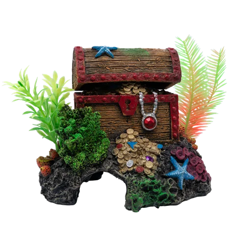 GLOFISH TREASURE CHEST AIR ORNAMENT