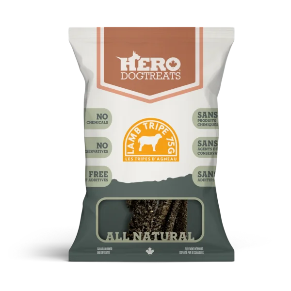 Hero Lamb Tripe Dog Treat 75g