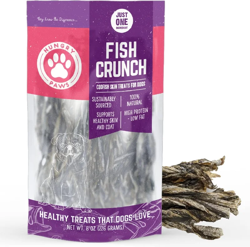 Hungry Paws Cod Skin Crunch Sticks for Dogs (8 oz)