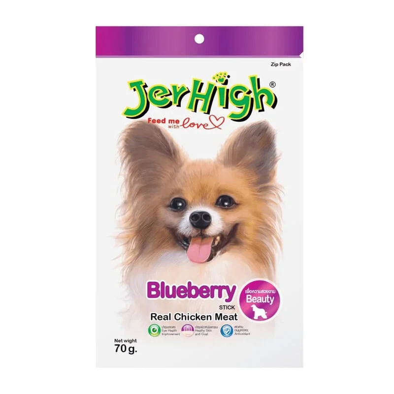 Jerhigh Blueberry Chicken Dog Treats, 70gm