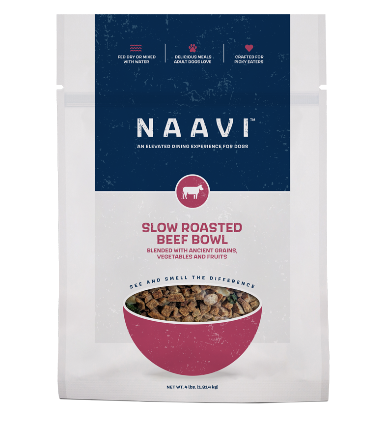 Naavi Slow Roasted Beef Bowl Dog Food