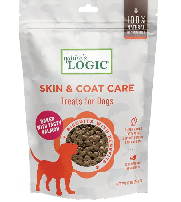 Nature's Logic Biscuits With Benefits Skin & Coat Treats For Dogs (12 oz (340 g))