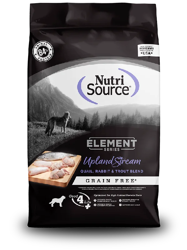 Nutrisource Element Series Grain Free Upland Stream Quail/Rabbit and Trout Dog Food