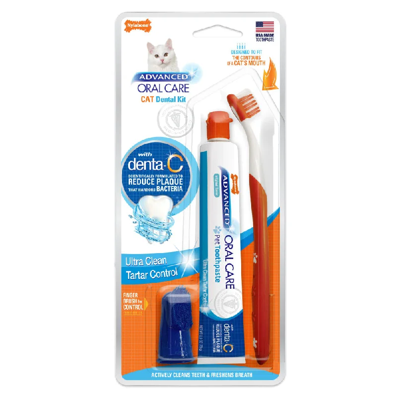 Nylabone Advanced Oral Care Cat Dental Kit (2.5-oz)