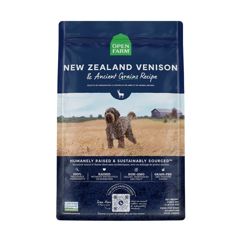 Open Farm Grass-Fed Venison & Ancient Grains Dry Dog Food