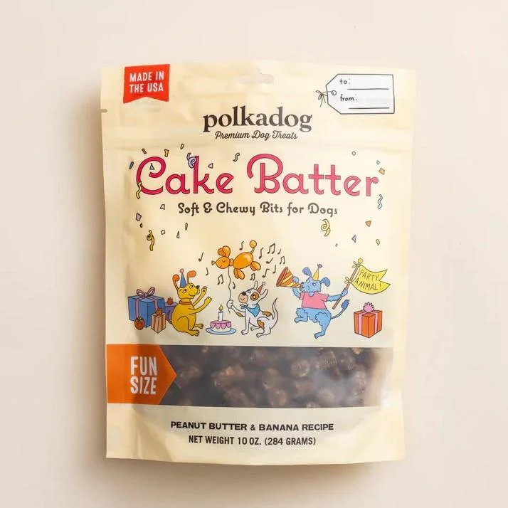 PolkaDog Cake Batter Peanut Butter & Banana Treats 284g