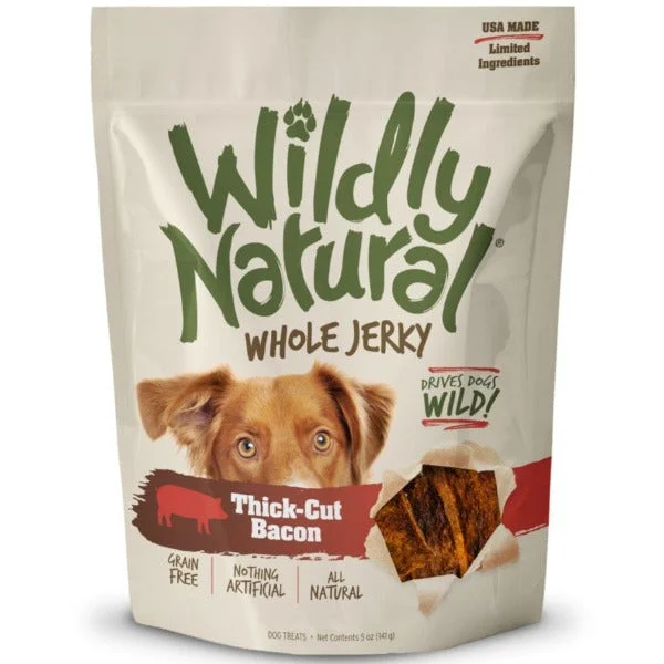 Wildly Natural Whole Jerky Bacon Strips Dog Treats