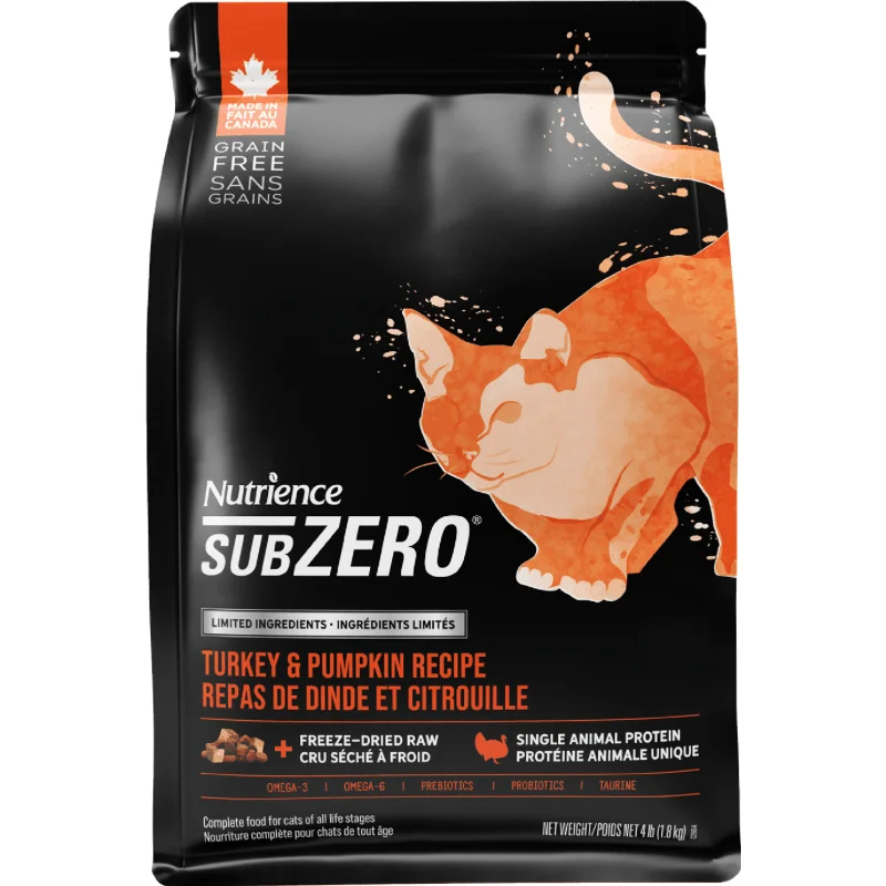 Dry Cat Food - SUBZERO - Limited Ingredients - Turkey & Pumpkin Recipe