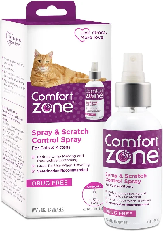 Comfort Zone Spray & Scratch Control Calming Spray for Cats