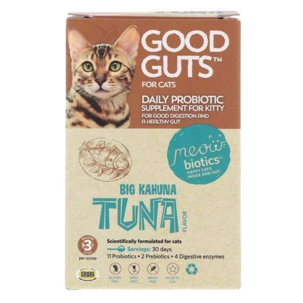 Meowbiotics Good Guts for Cats - Human Grade Probiotic Powder for Cats