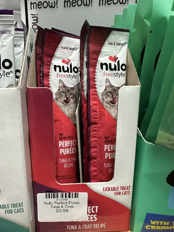 Nulo Perfect Puree Cat Treat,. Tuna & Crab, 1 Stick