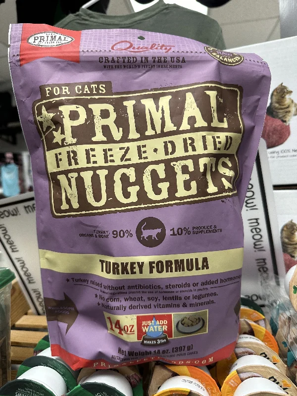 Primal Cat, Freeze Dried Nuggets, Turkey 14oz