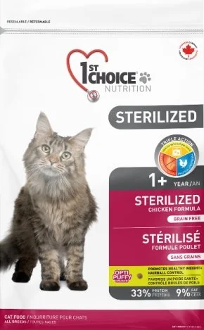 1st Choice Nutrition Grain Free Sterilized Adult Cat Chicken Formula