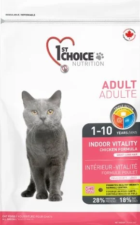 1st Choice Nutrition Indoor Vitality Cat Adult Chicken Formula