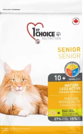 1st Choice Nutrition  Mature - Less Active All Breeds Senior Cat (10 + years)