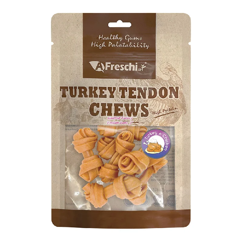 Afreschi Dog Knotted Turkey Tendon Bone 130g