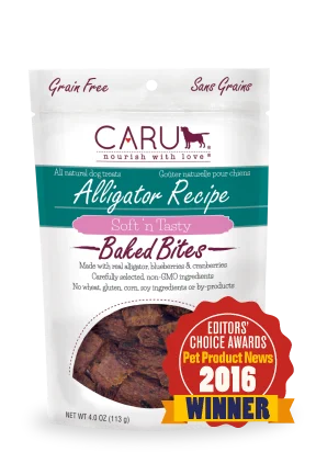 Caru Natural Alligator Recipe Bites for Dogs