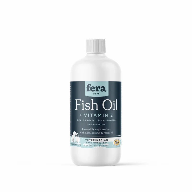 Fera Pet Organics Dogs & Cats Fish Oil + Vitamin E 8oz