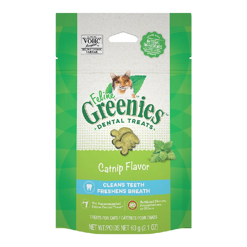 Greenies Cat Dental Treats - Catnip Flavor 2.1oz