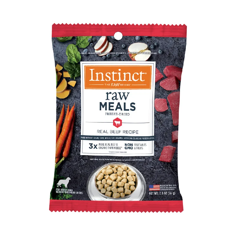 Instinct The Raw Brand Dog Raw Meals Freeze-Dried Real Beef Recipe 2oz