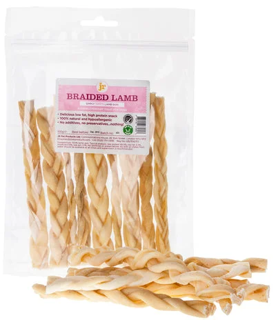 JR PET PRODUCTS BRAIDED LAMB 100G