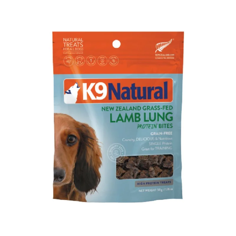 K9 Natural Dog Protein Bites Lamb Lung 50g