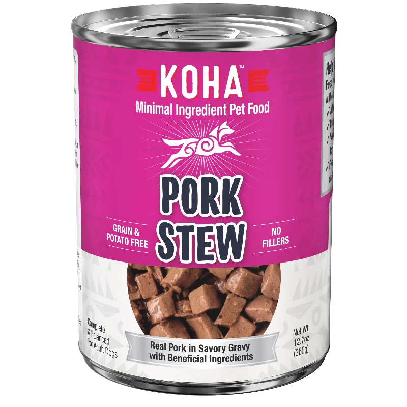 Koha Pork Stew Wet Dog Food 12.7oz