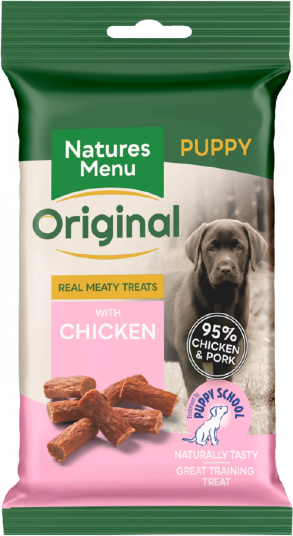 NATURES MENU ORIGINAL PUPPY MEATY TREAT WITH CHICKEN 60G