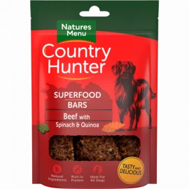 NATURES MENU SUPERFOOD BARS BEEF 100G