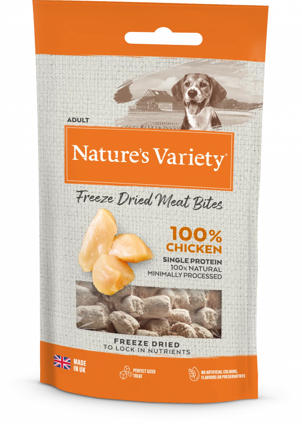 NATURES VARIETY FREEZE DRIED CHICKEN BITES 20G