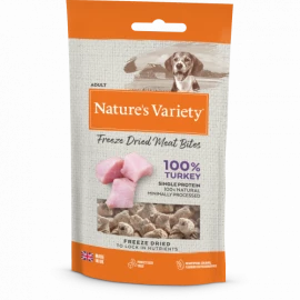 NATURES VARIETY FREEZE DRIED TURKEY BITES 20G