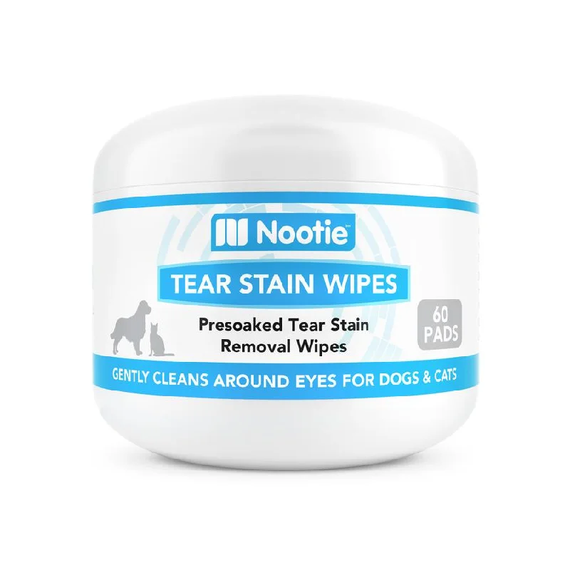 Nootie Pre-Soaked Tear Stain Wipes for Dogs & Cats