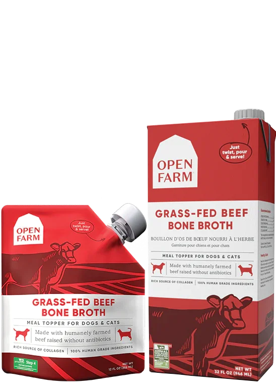 Open Farm Grass-Fed Beef Bone Broth for Dogs