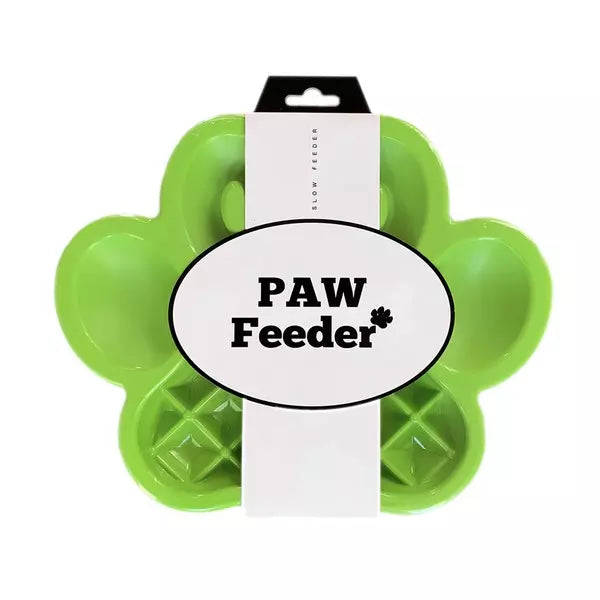 PAW FEEDER SLOW FEEDER ACTIVITY BOWL GREEN