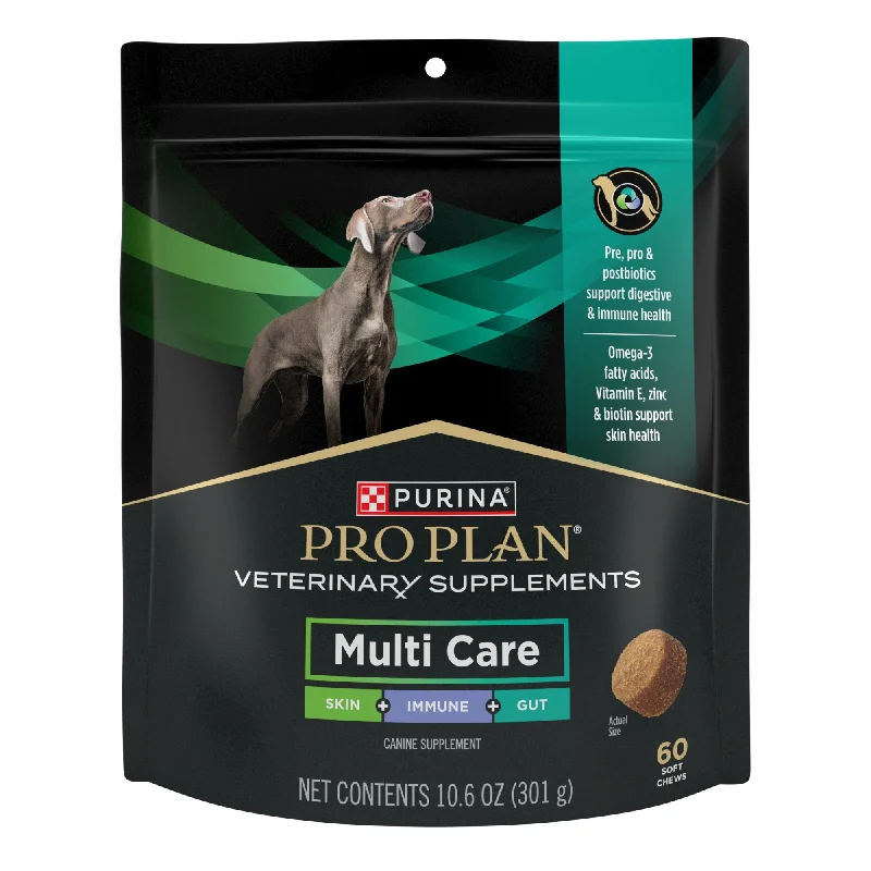 Purina Pro Plan Veterinary Supplements Multi Care Canine Supplement - 3 x 60ct Pouches (180 chews)