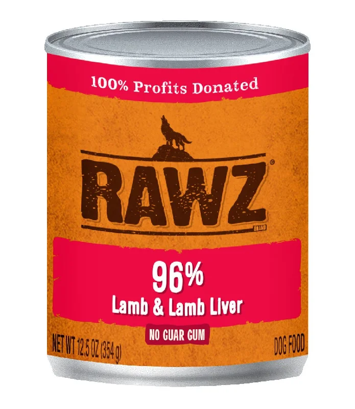 Rawz Dog Lamb & Lamb Liver Can 12.5oz