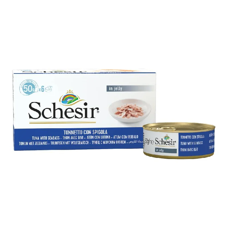 Schesir Nature Tuna with Seabass For Cat 50g x 6