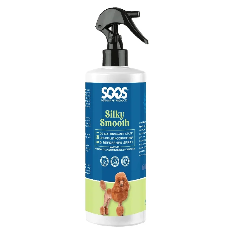 SOOS Silky Smooth 5-in-1 Leave-on Conditioning Spray for Dogs and Cats by Soos Pets 473ml/16oz