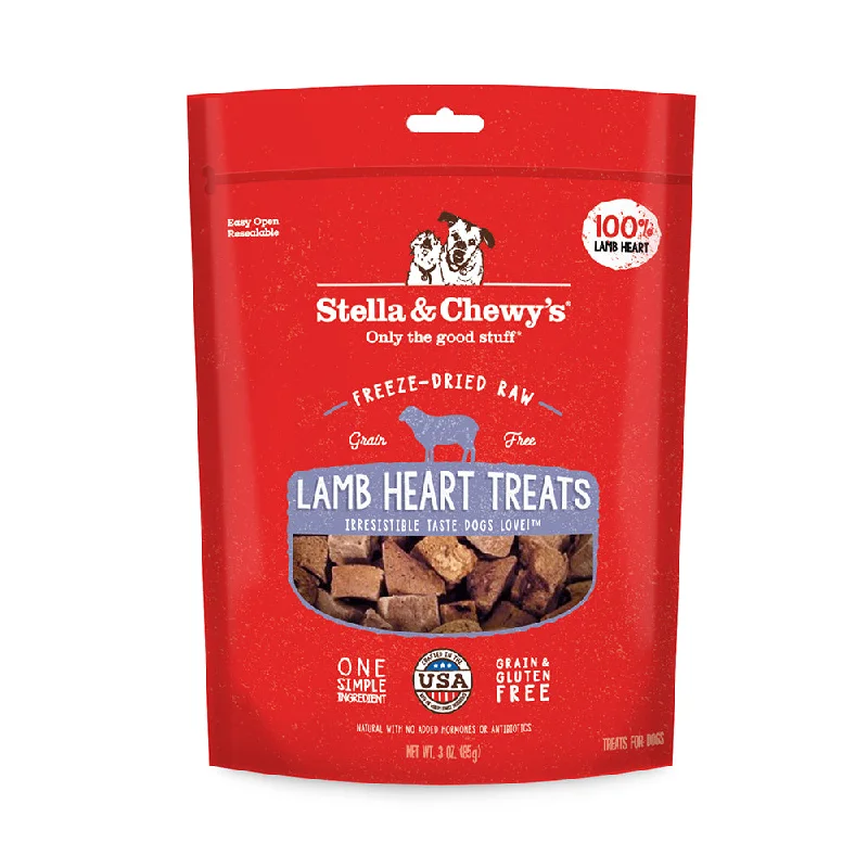 Stella & Chewy's Dog Freeze-Dried Raw Single Ingredient - Lamb Heart Treats 85g