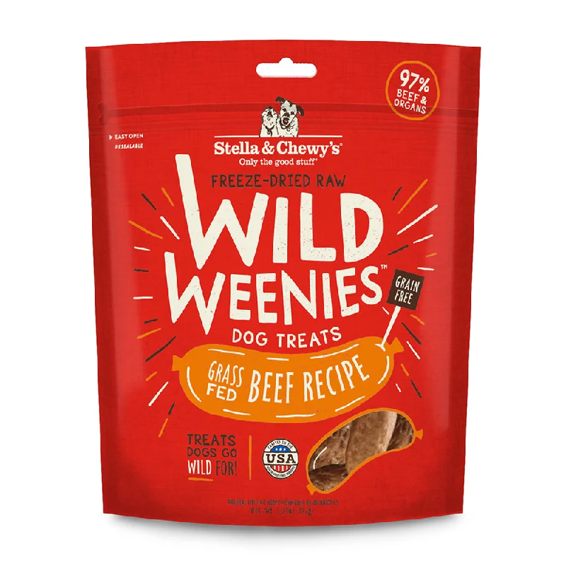 Stella & Chewy's Dog Treat - Wild Weenies Grass-Fed Beef Recipe 3.25oz